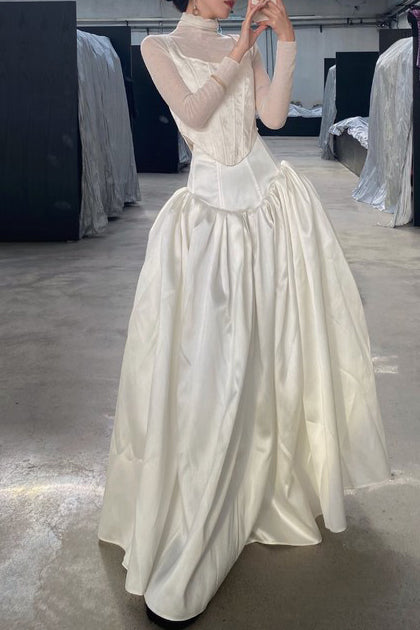 MING MA waist pleated skirt SS21-SK07-WTPN